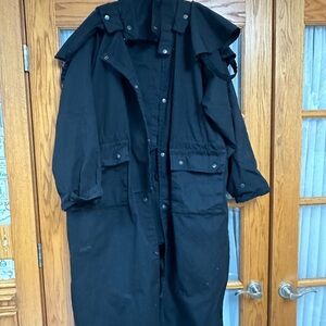 men’s black duster size XXL. new. tag taken off to wash